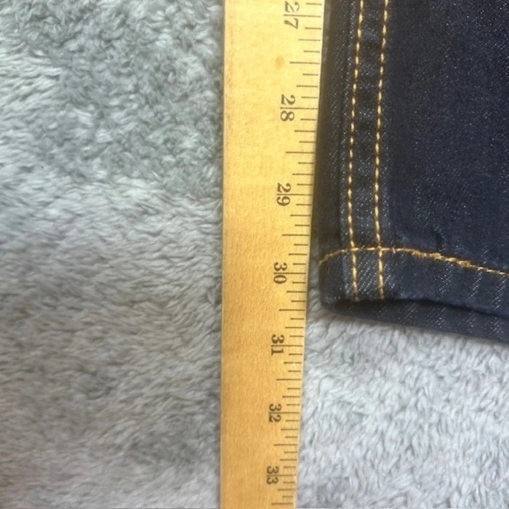Levi's 505 Jeans Men's 34X30 Blue Dark Wash Denim Regular Eco Ease IRREGULAR NEW